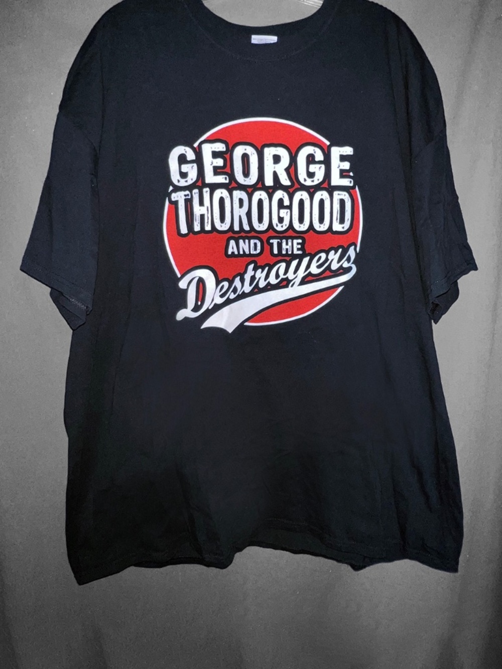 Unisex: Black “George Thorogood” Concert T-Shirt